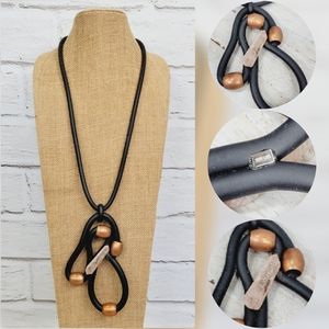 Total Design Copper Fashion Statement Necklace